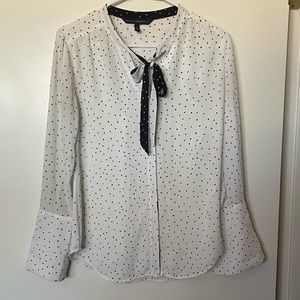 Polka Dot WHBM Blouse - Size 0